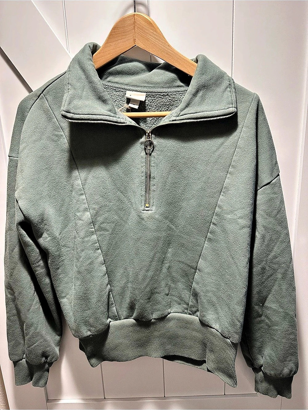 Universal Thread Green Half-Zip Sweatshirt Medium